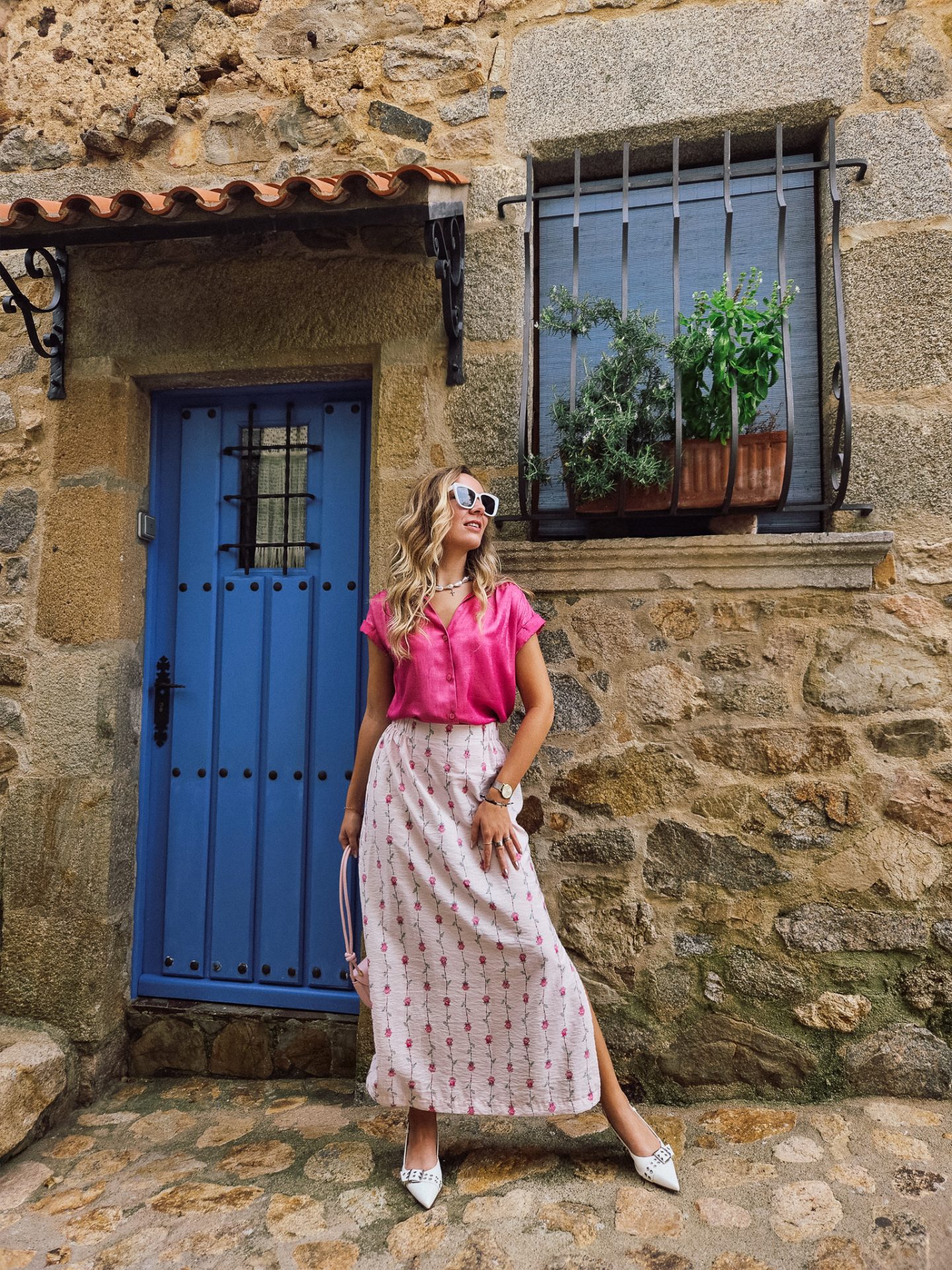 Gwen Rose Print Skirt - Afbeelding 10