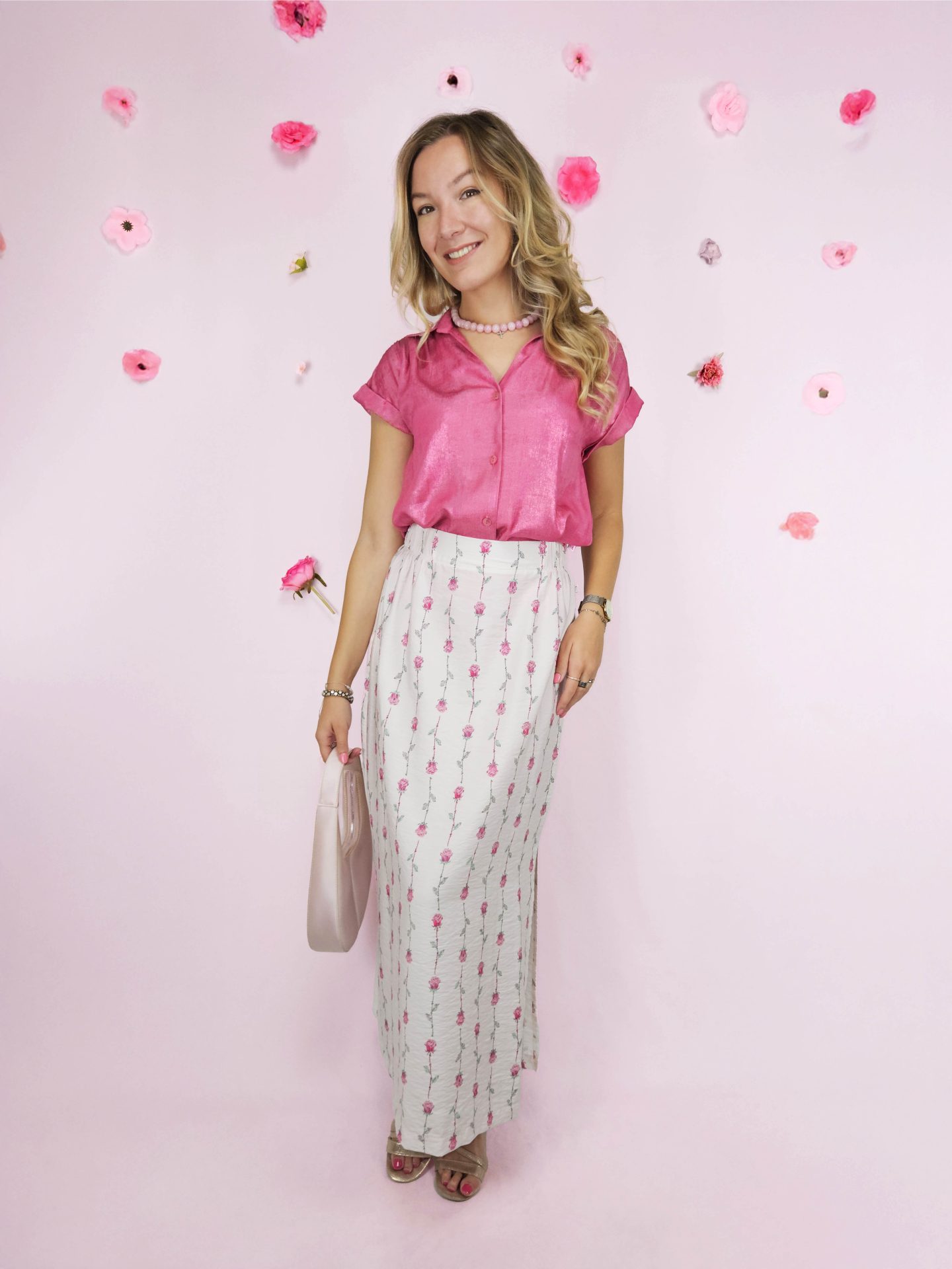 Gwen Rose Print Skirt - Afbeelding 6