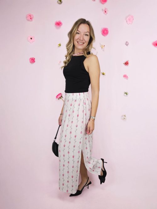 Gwen Rose Print Skirt