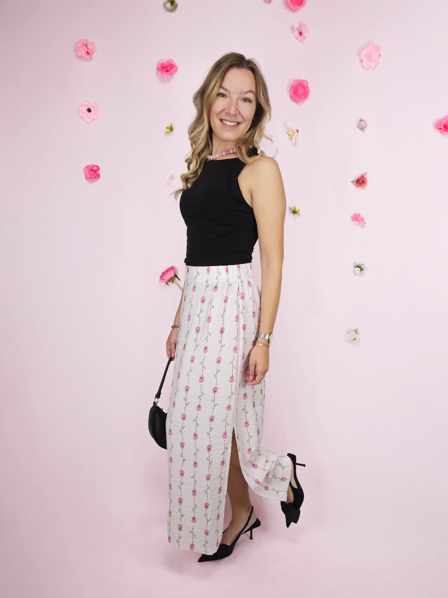 Gwen Rose Print Skirt