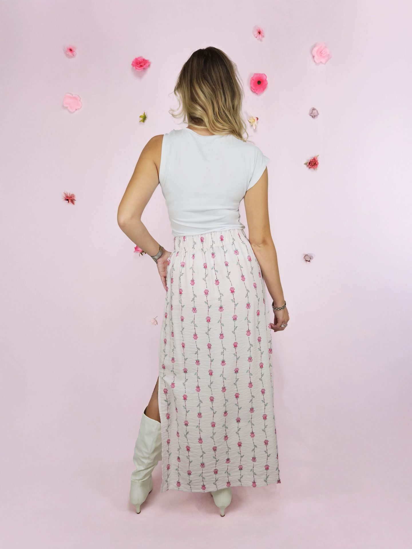 Gwen Rose Print Skirt - Afbeelding 7