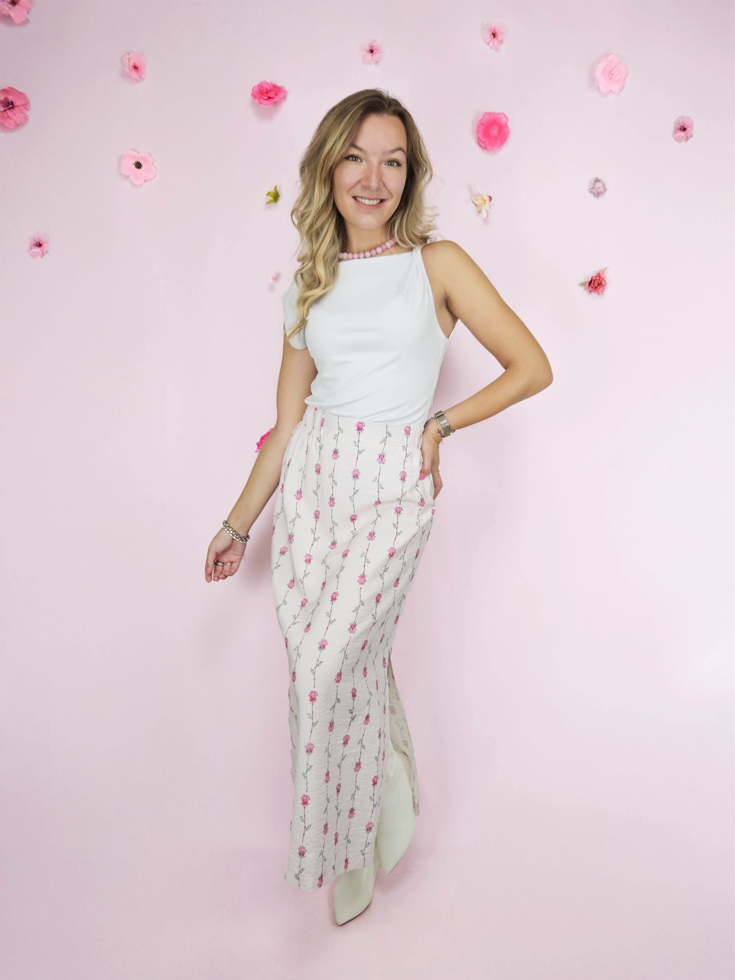 Gwen Rose Print Skirt - Afbeelding 8